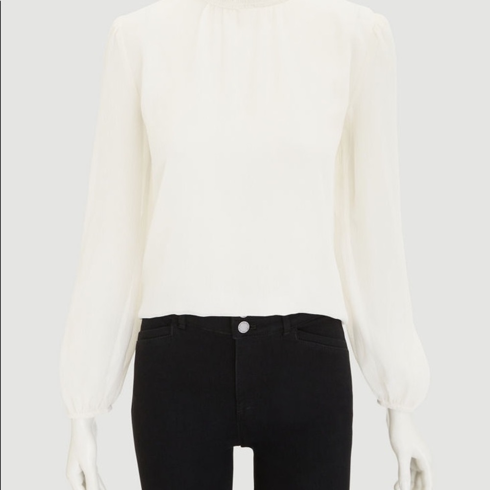 Ann Taylor winter white wide long sleeve